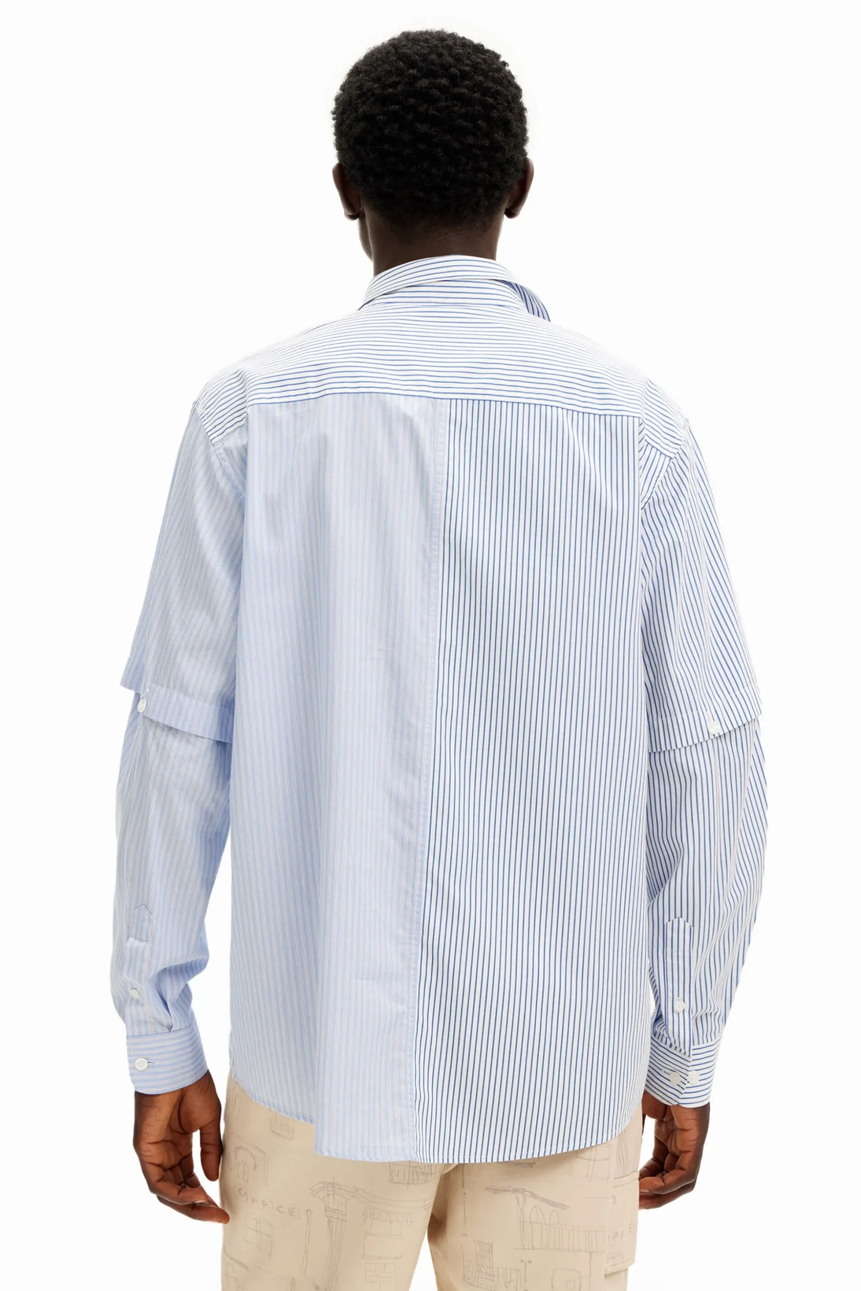 Camisa manga larga deconstruida