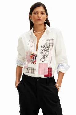 Camisa patch Mickey Mouse