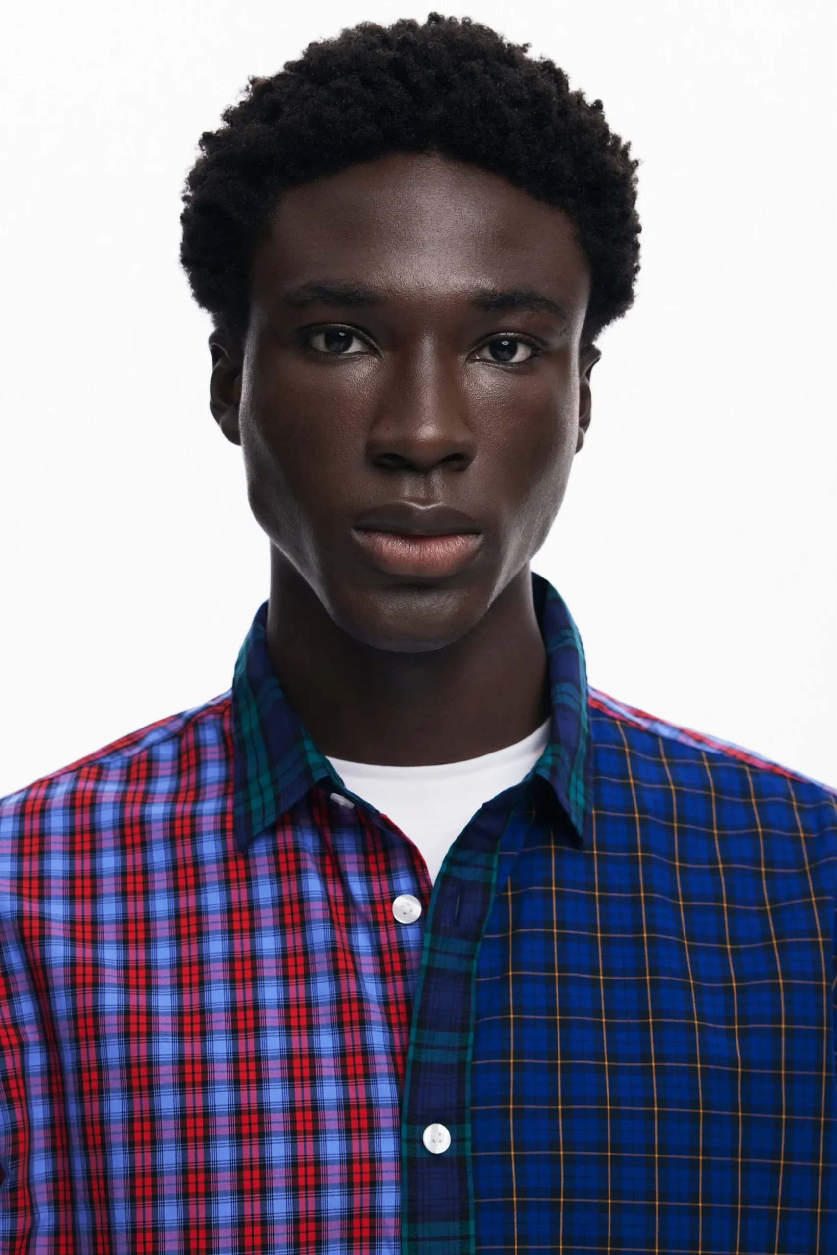Camisa patchwork cuadros
