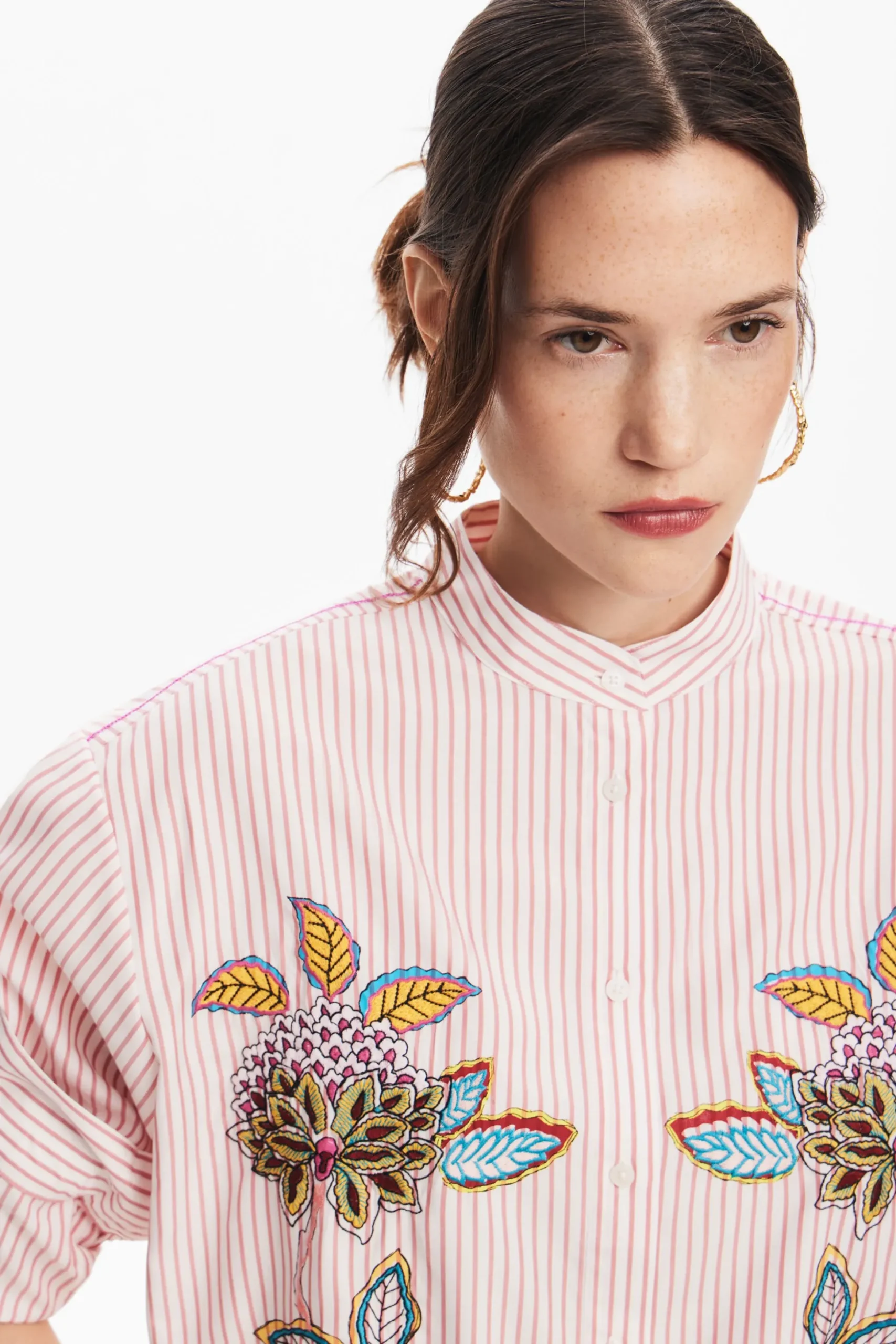 Camisa rayas flores