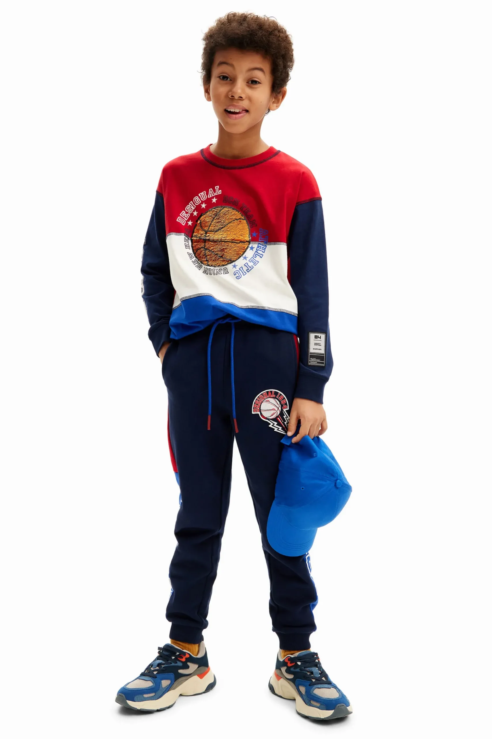 Camiseta baloncesto tricolor