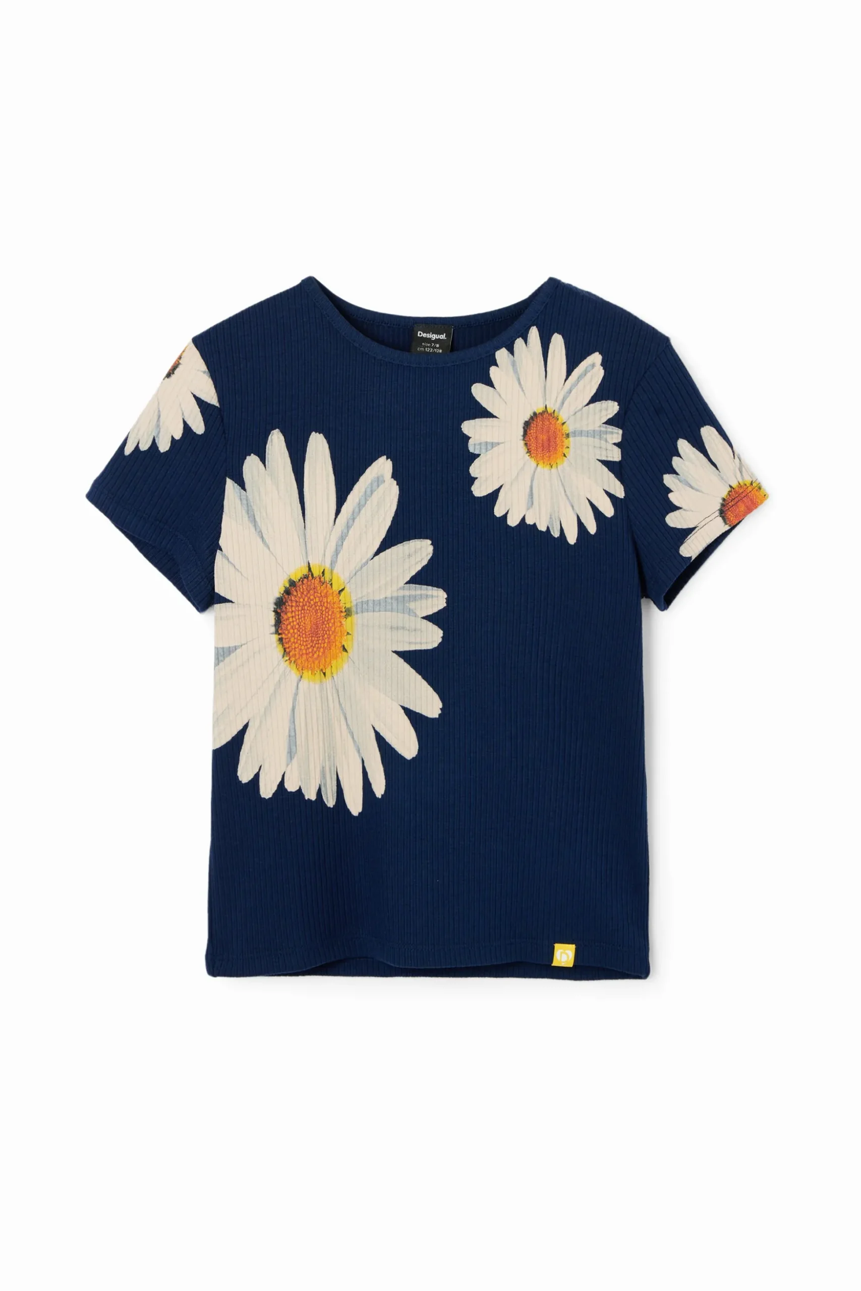 Camiseta canalé margaritas