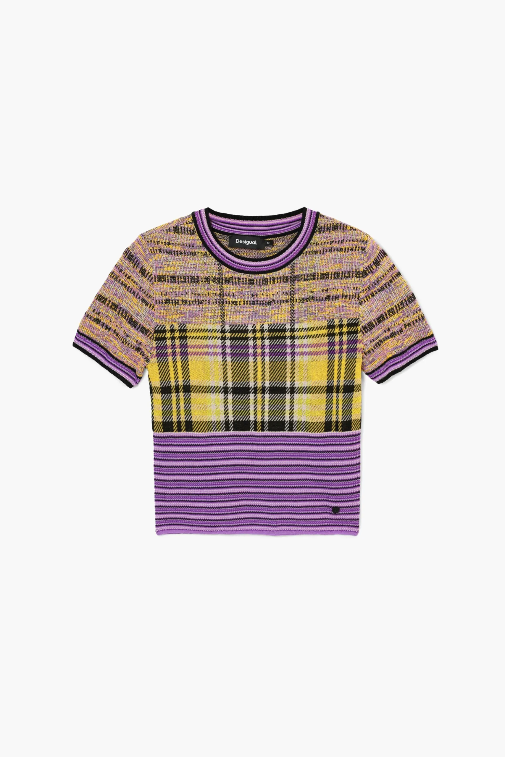 Camiseta de punto cuadros