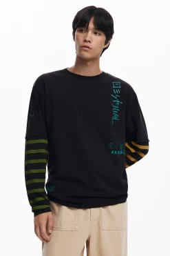 Camiseta doble manga
