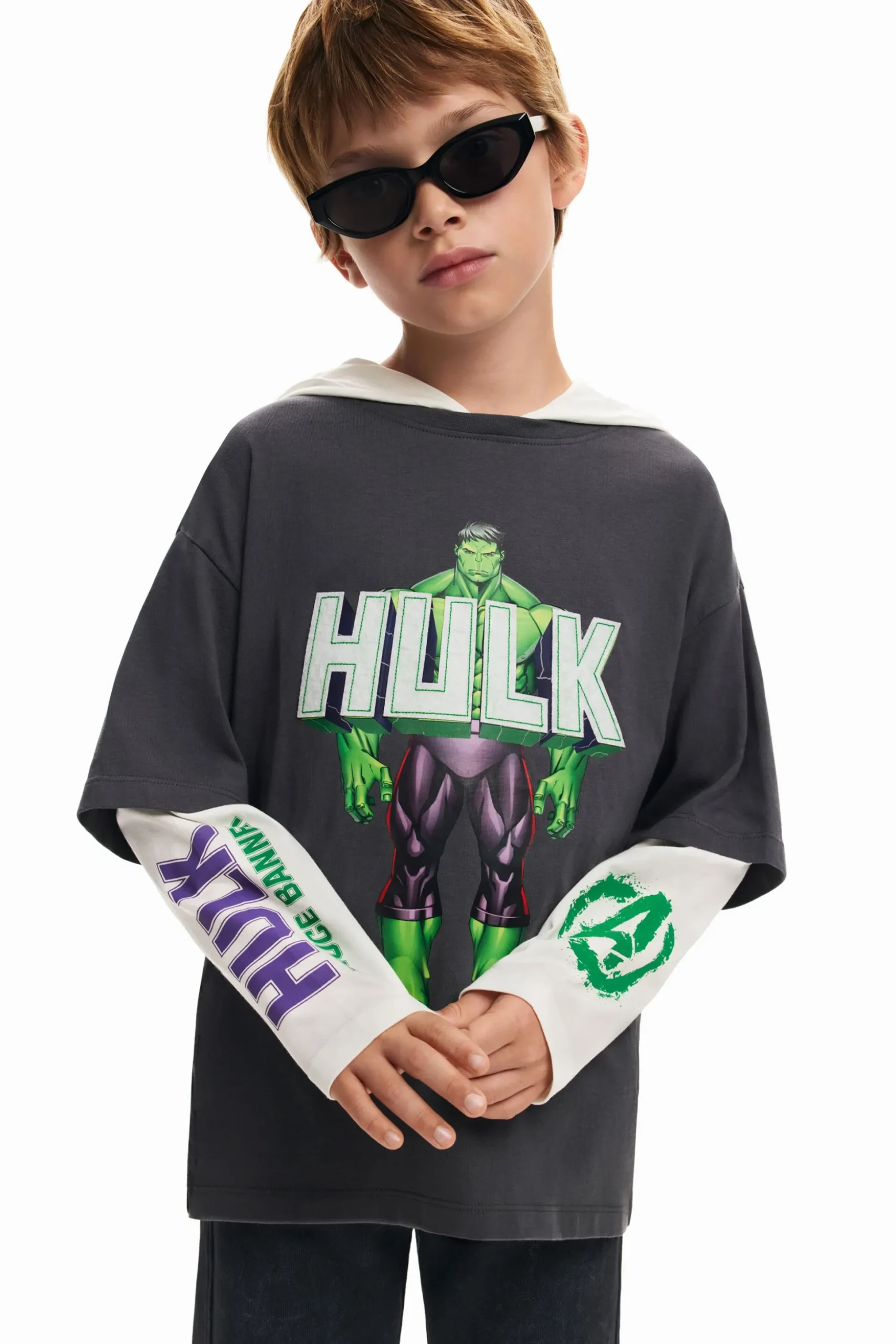 Camiseta doble manga Hulk