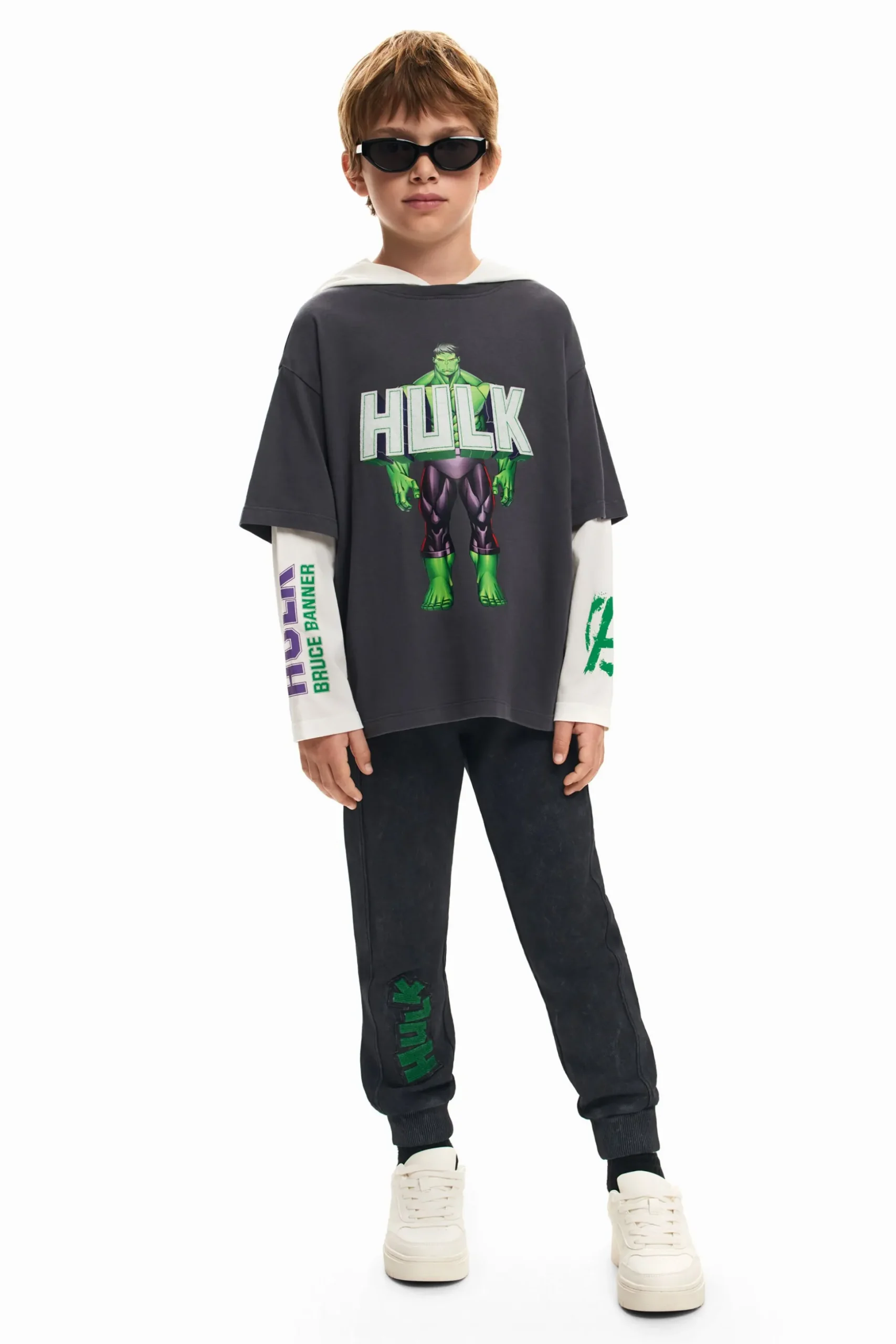 Camiseta doble manga Hulk