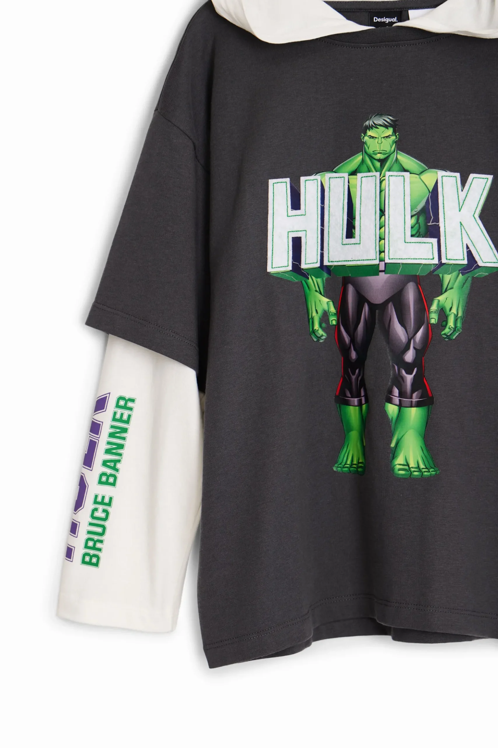 Camiseta doble manga Hulk
