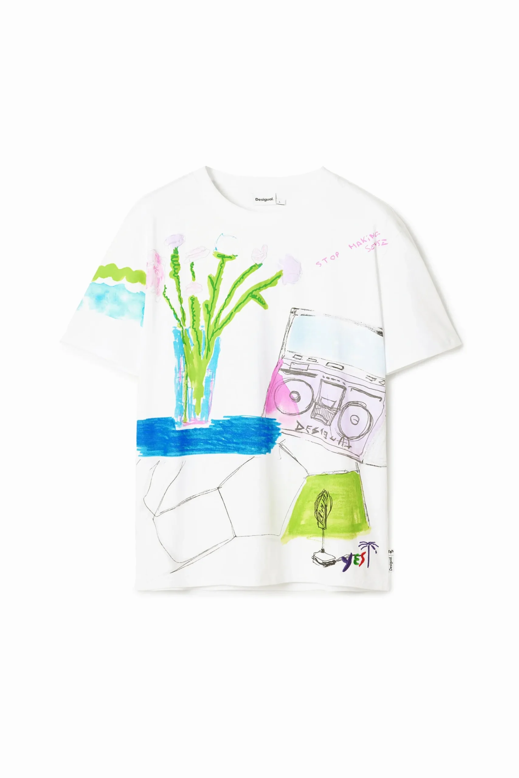 Camiseta estampado dibujos