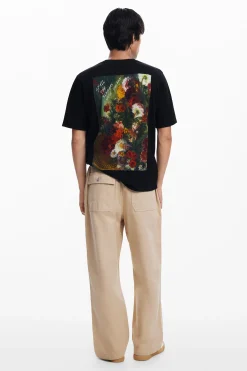 Camiseta estampado flores
