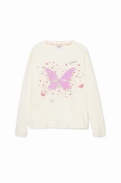 Camiseta estampado mariposa