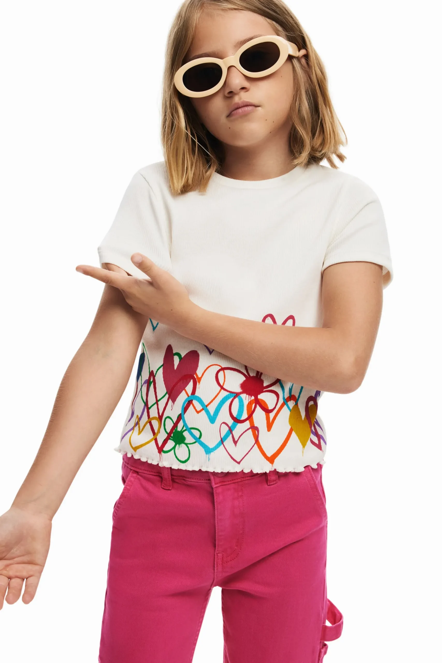 Camiseta ilustraciones corazones