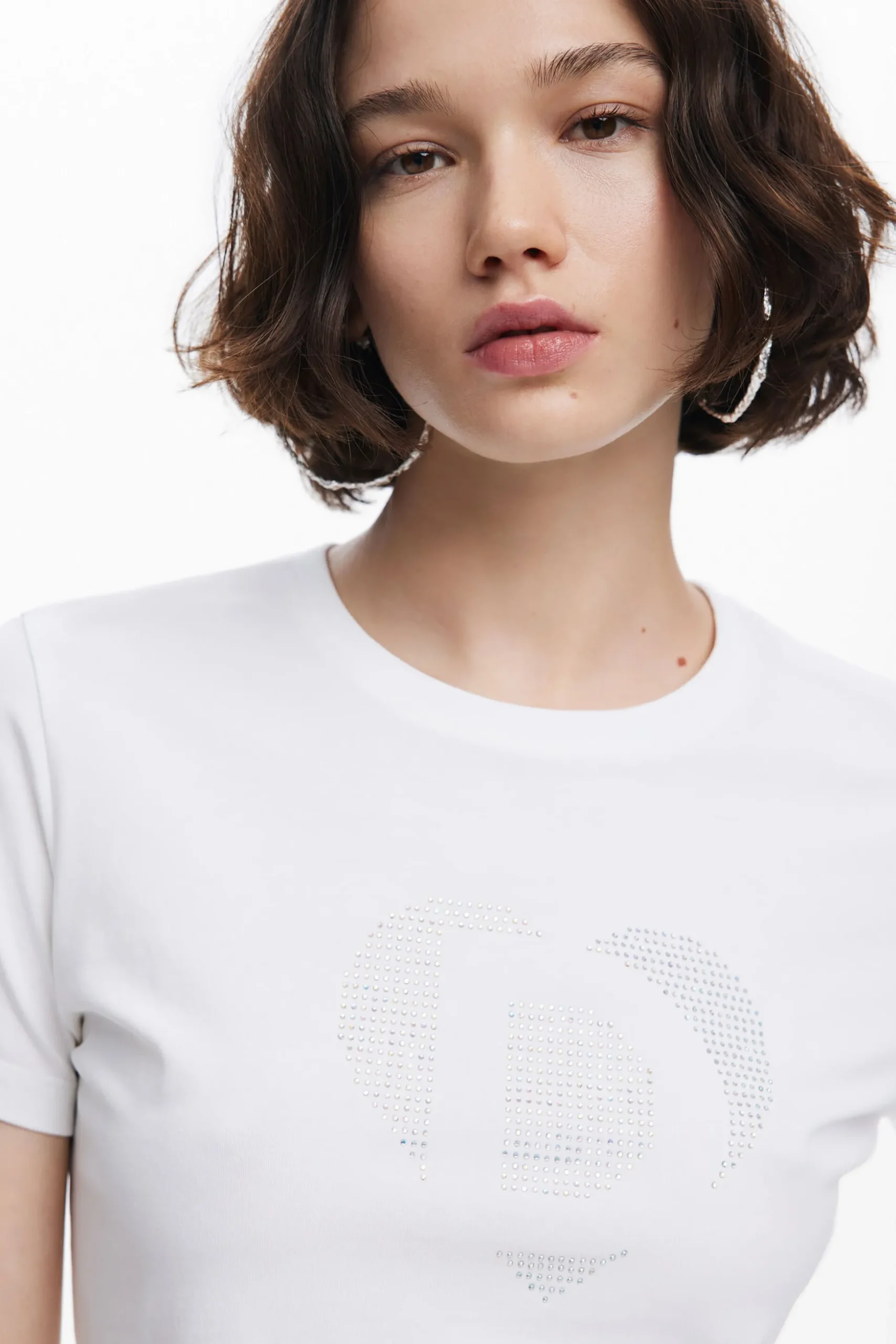 Camiseta imagotipo strass