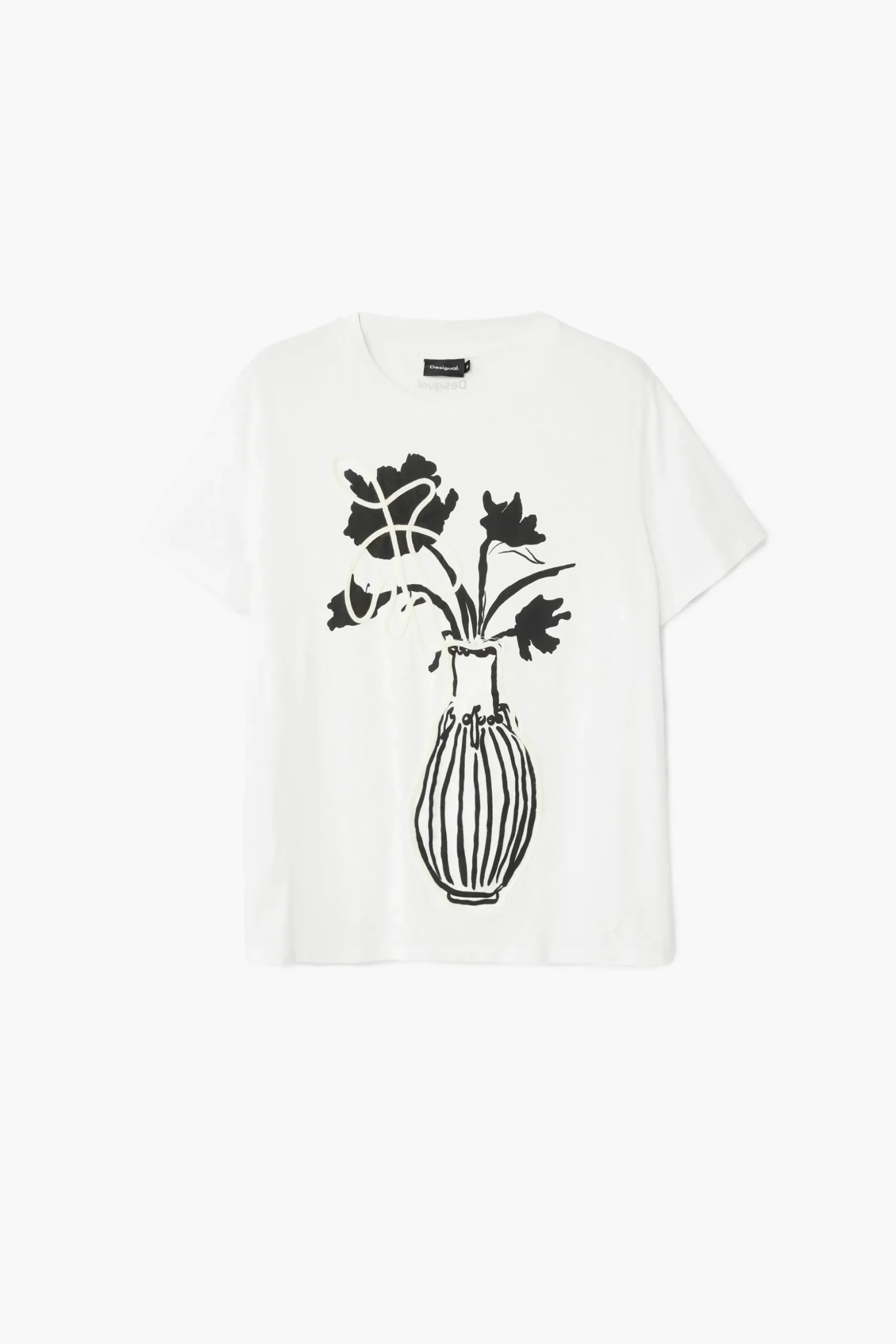 Camiseta lisa jarrón
