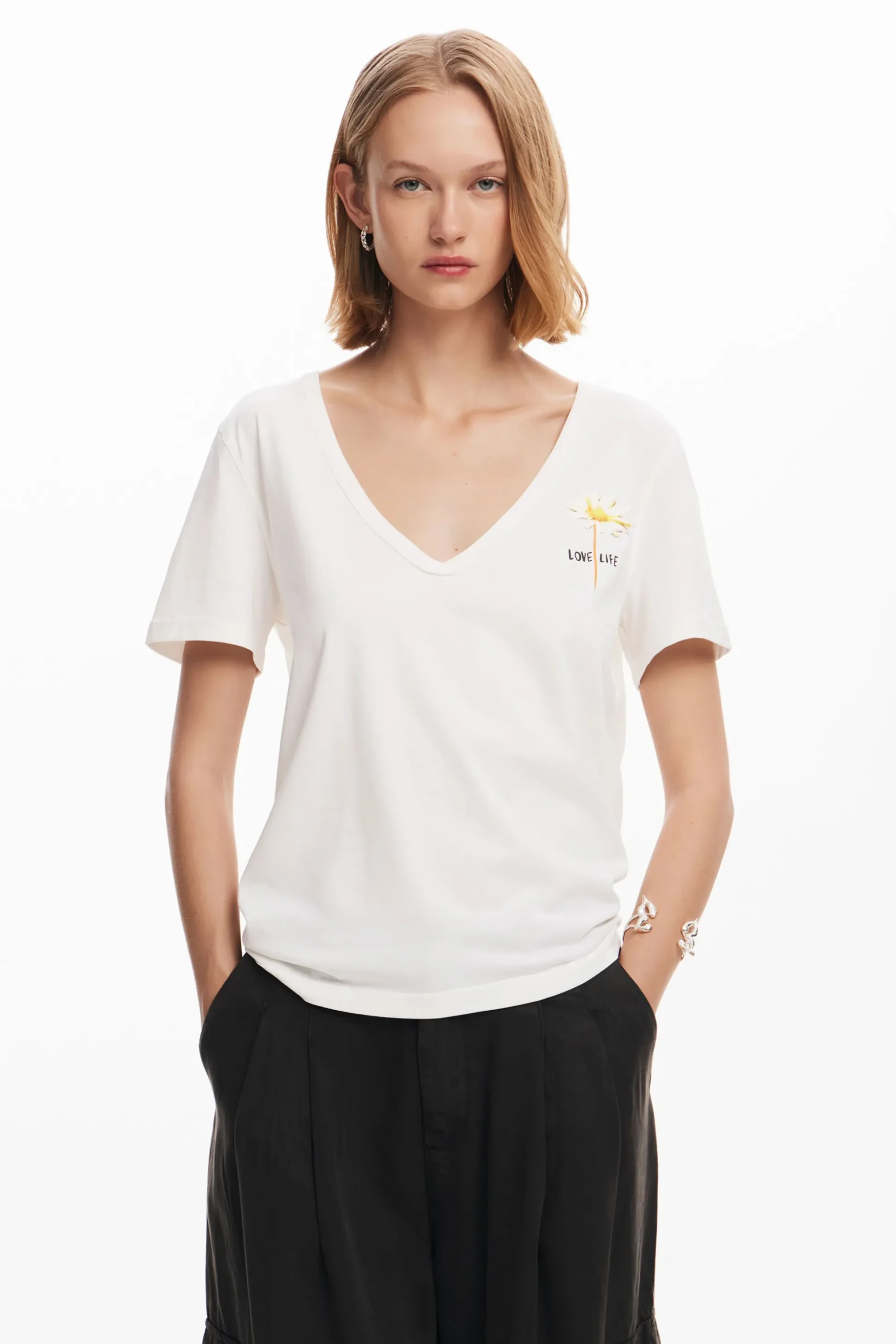 Camiseta lisa mensaje