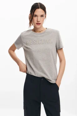 Camiseta logotipo strass