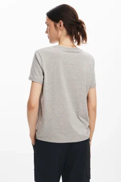Camiseta logotipo strass