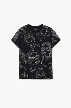 Camiseta manga corta caras
