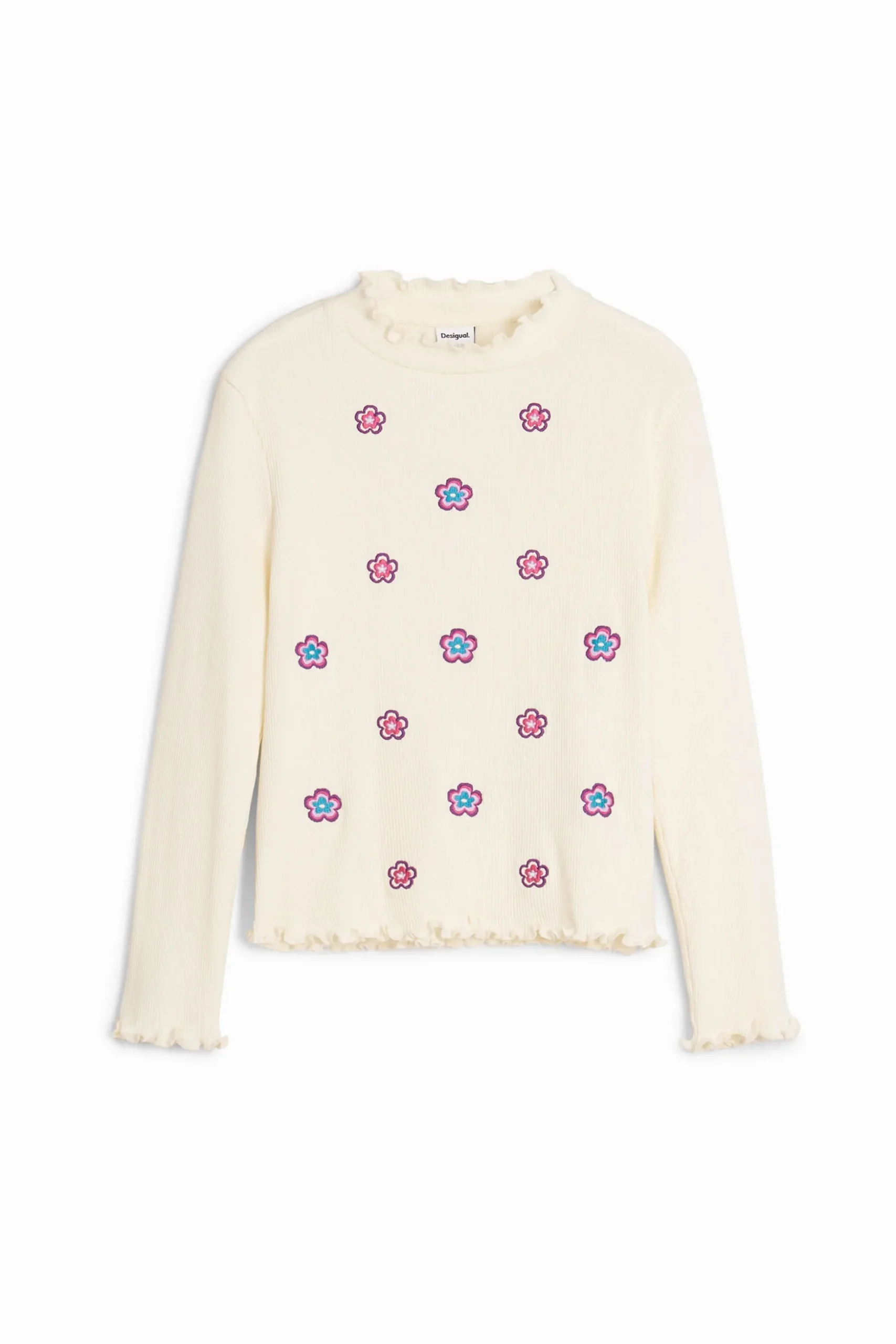 Camiseta manga larga flores