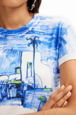 Camiseta paisaje mediterráneo