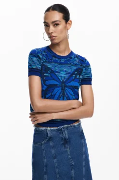 Camiseta punto mariposas