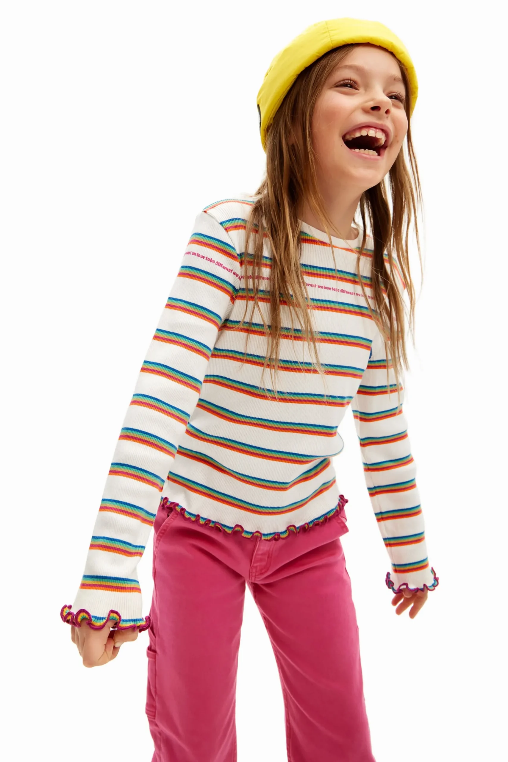 Camiseta rayas arcoiris