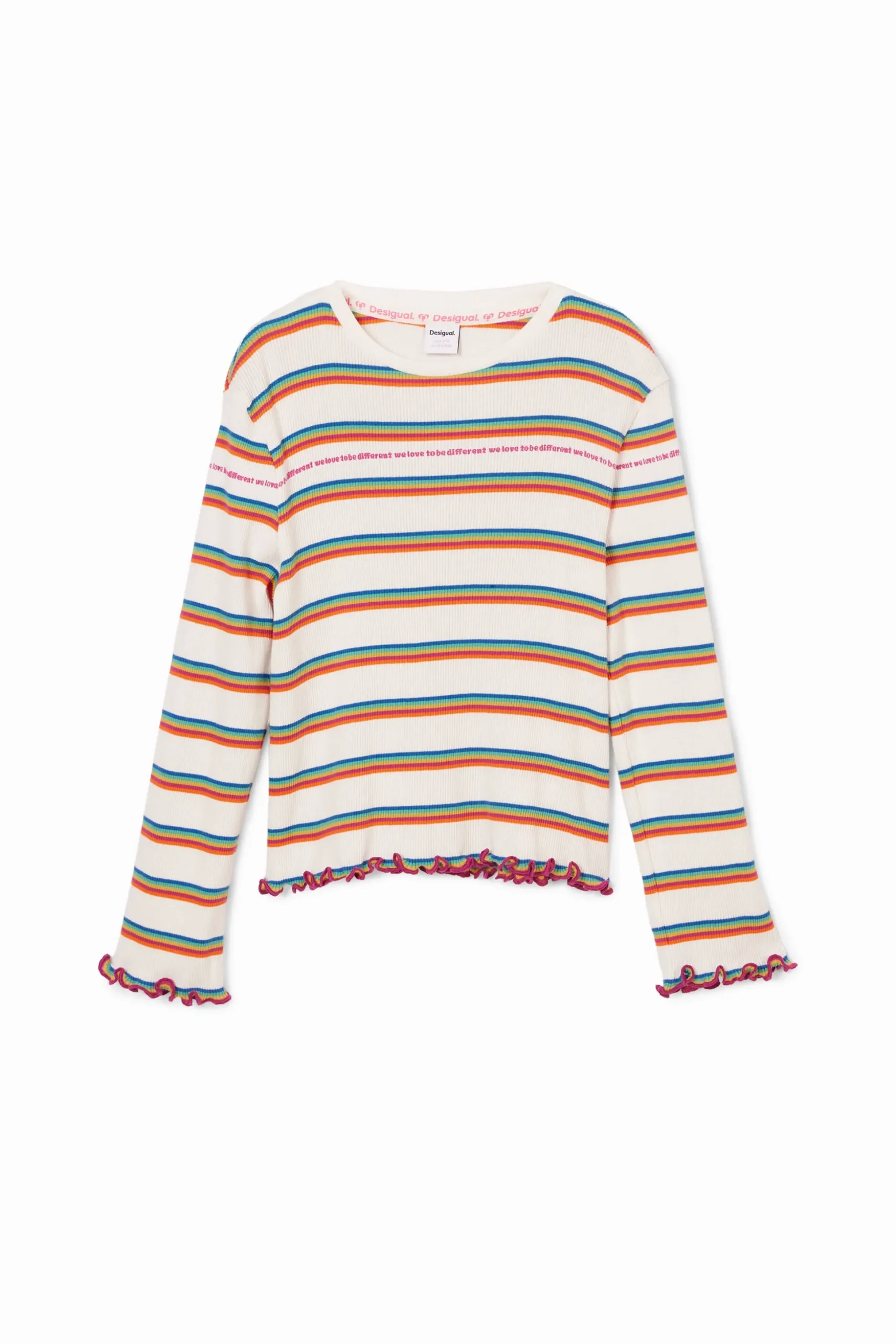 Camiseta rayas arcoiris