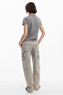 Camiseta slim strass
