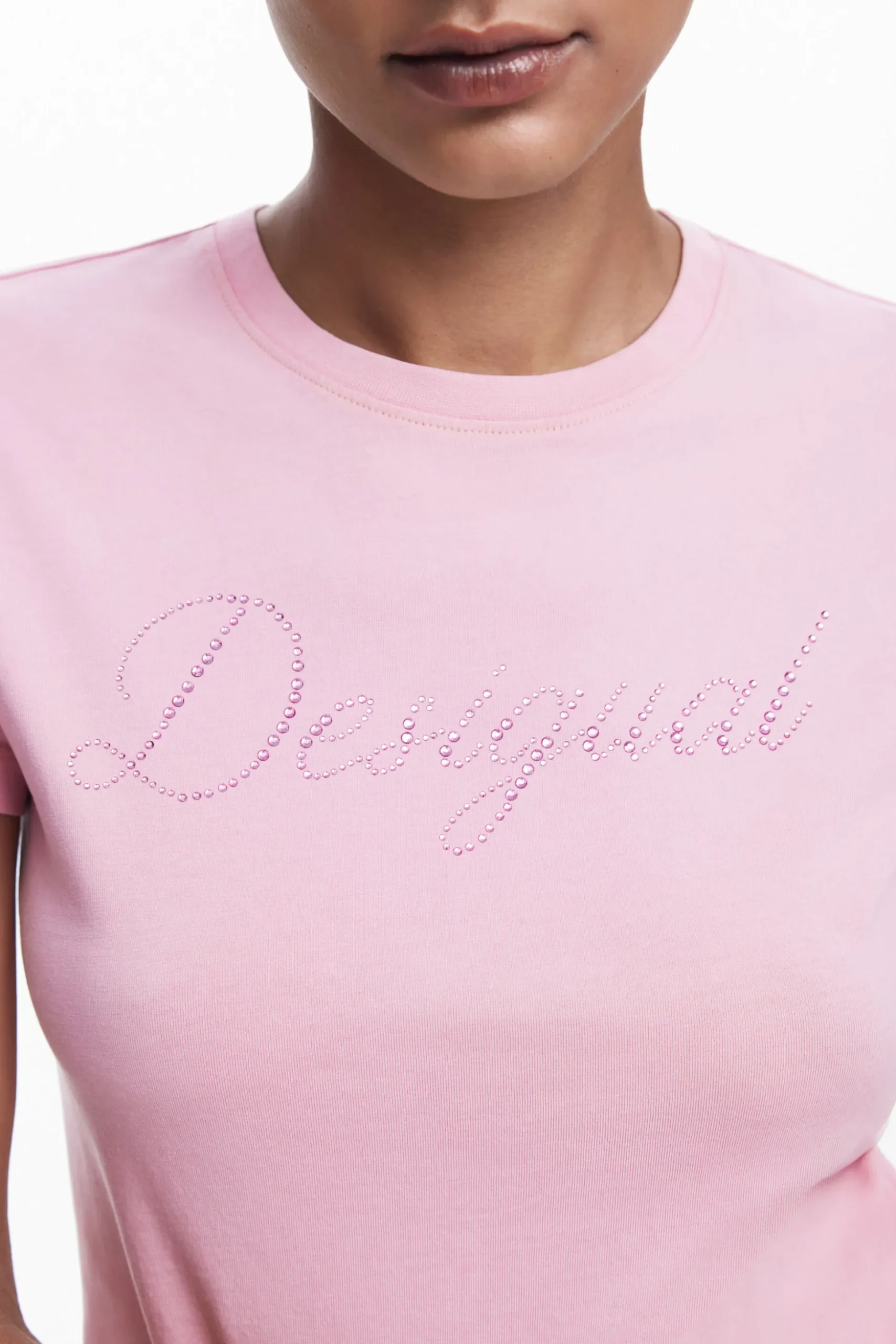 Camiseta slim strass