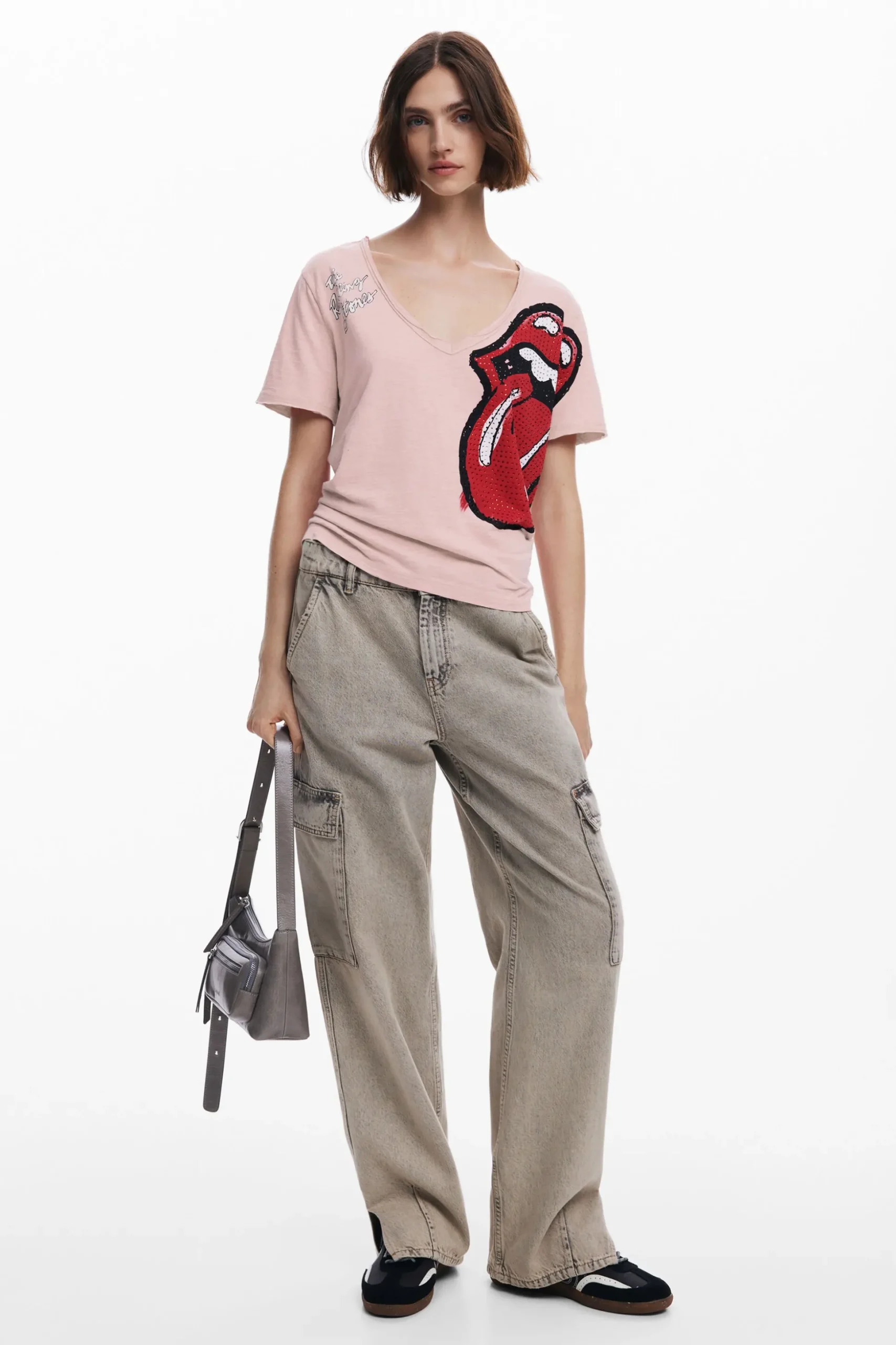 Camiseta strass The Rolling Stones