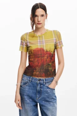 Camiseta tul estampado