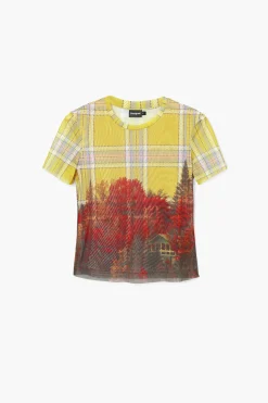 Camiseta tul estampado