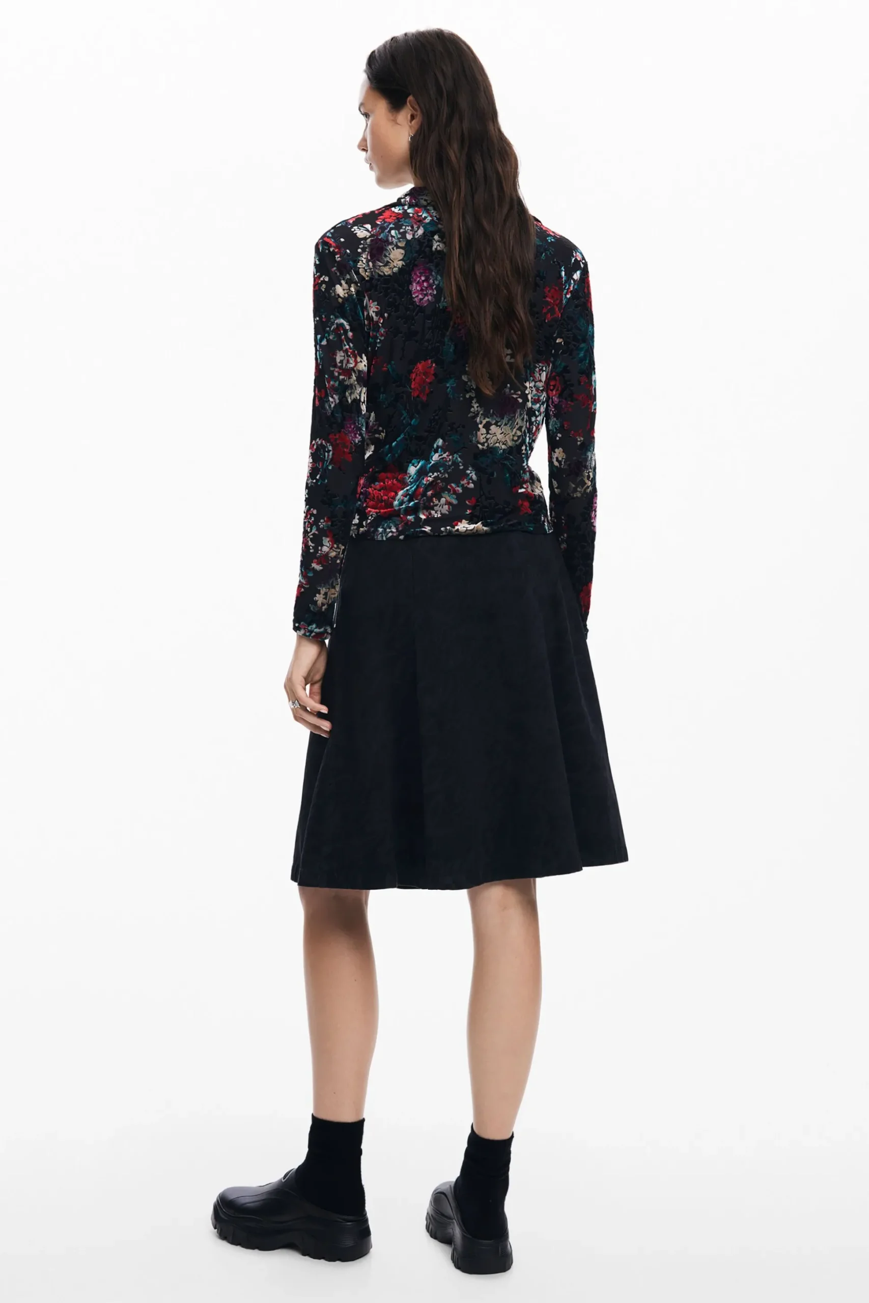 Camiseta tul estampado floral