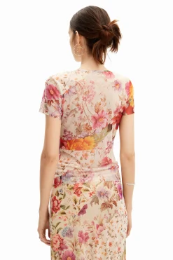 Camiseta tul flores