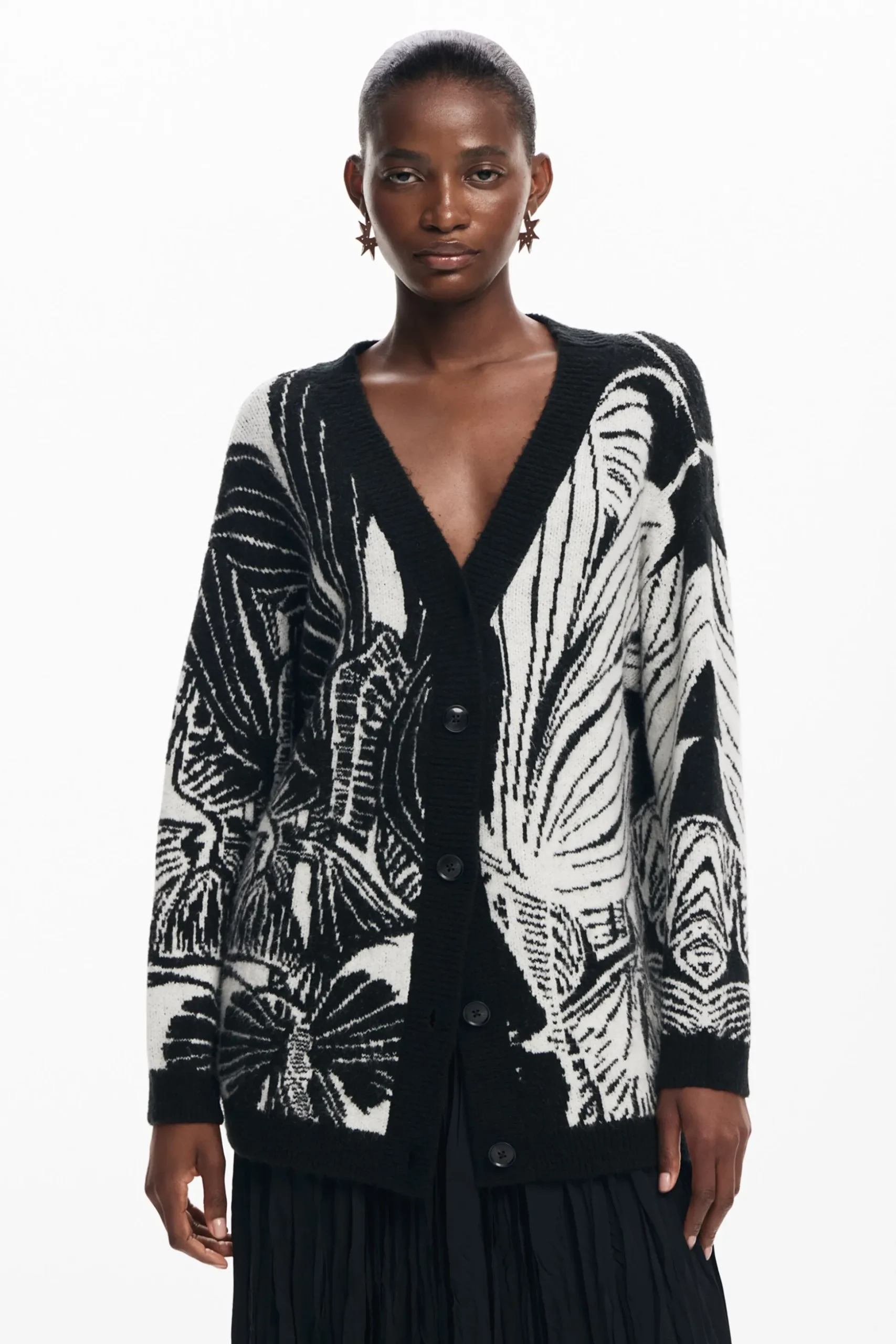 Cardigan estampado