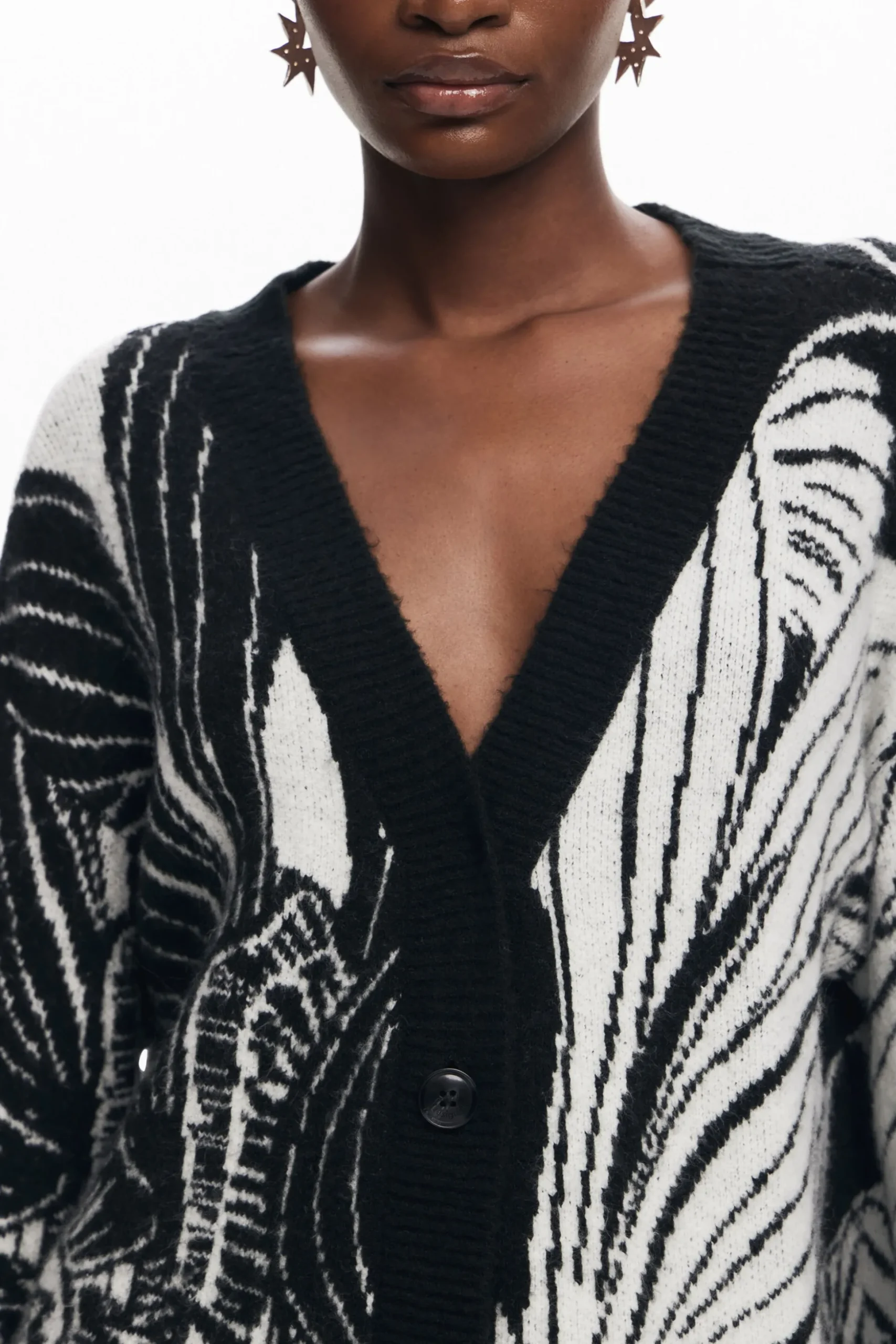 Cardigan estampado