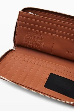 Cartera grande bordado flores