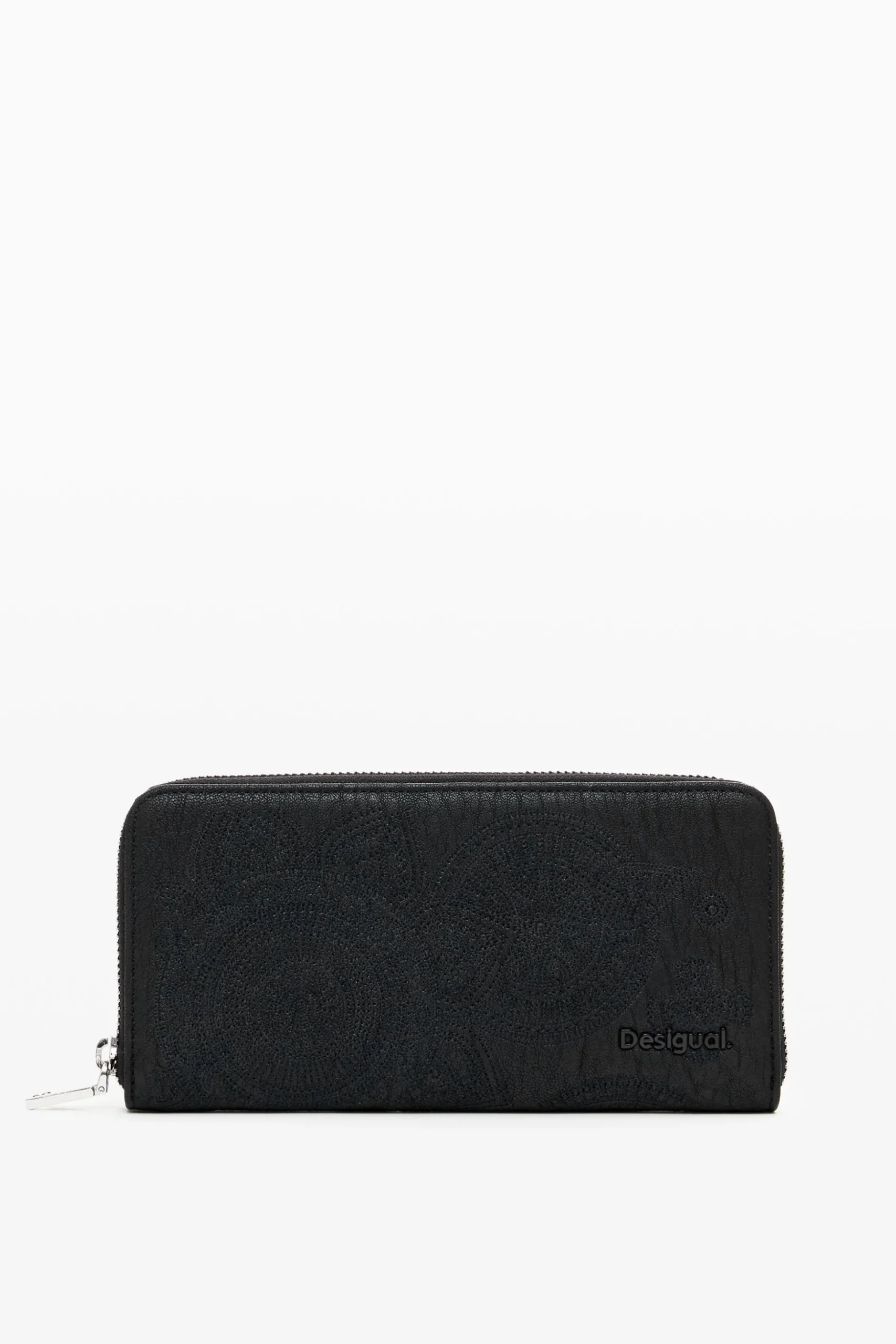 Cartera grande bordado flores