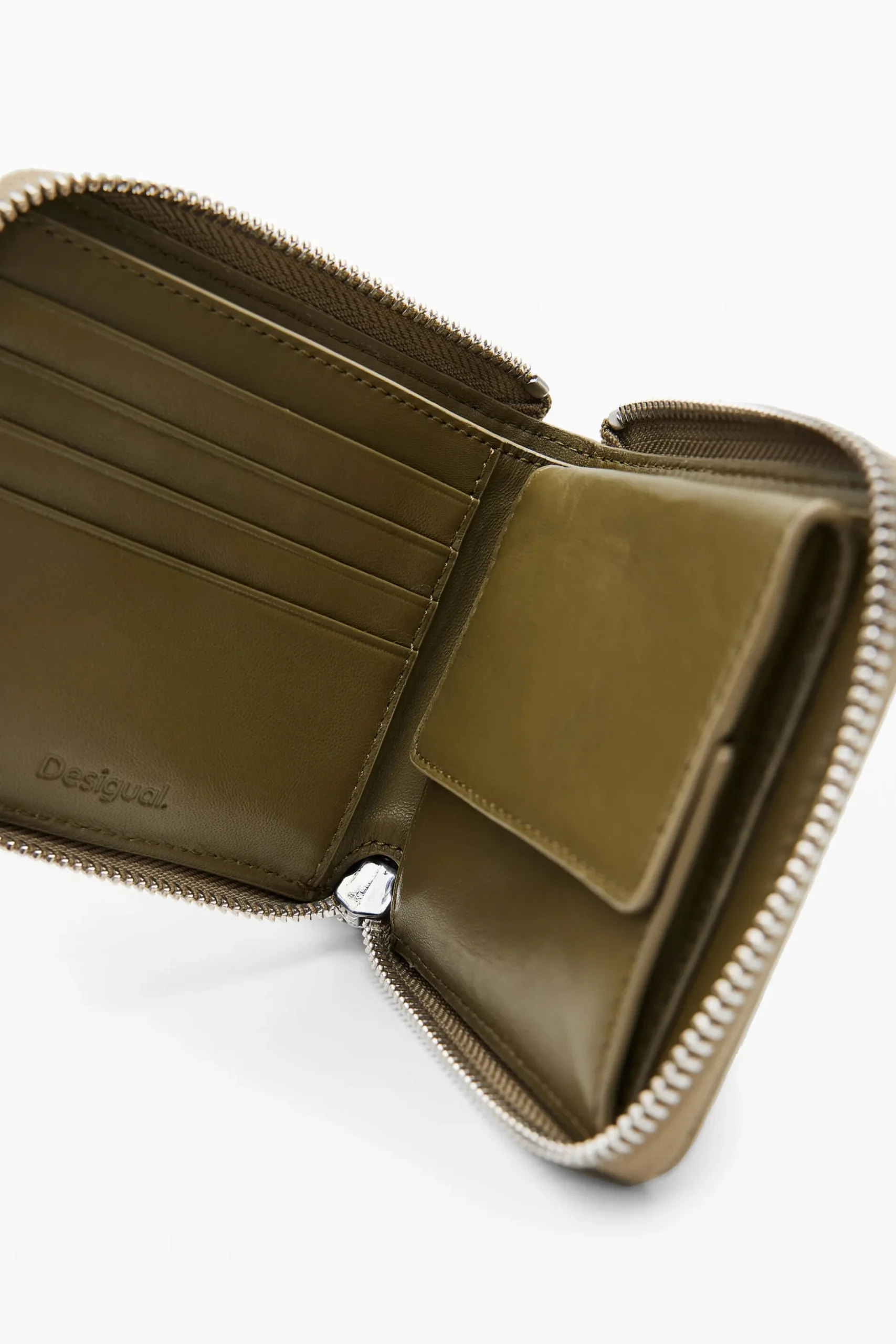 Cartera piel M acolchada