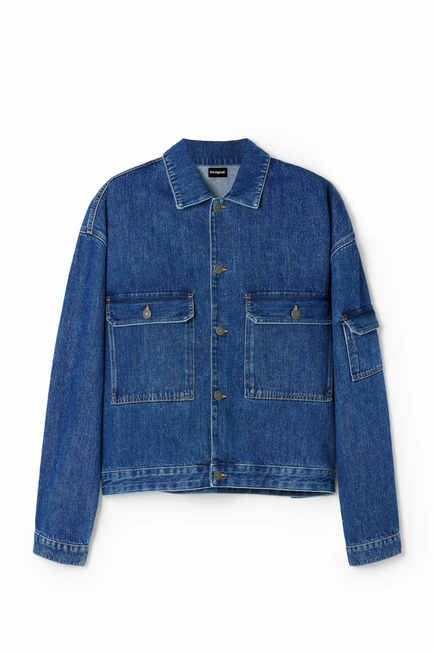 Cazadora denim bolsillos