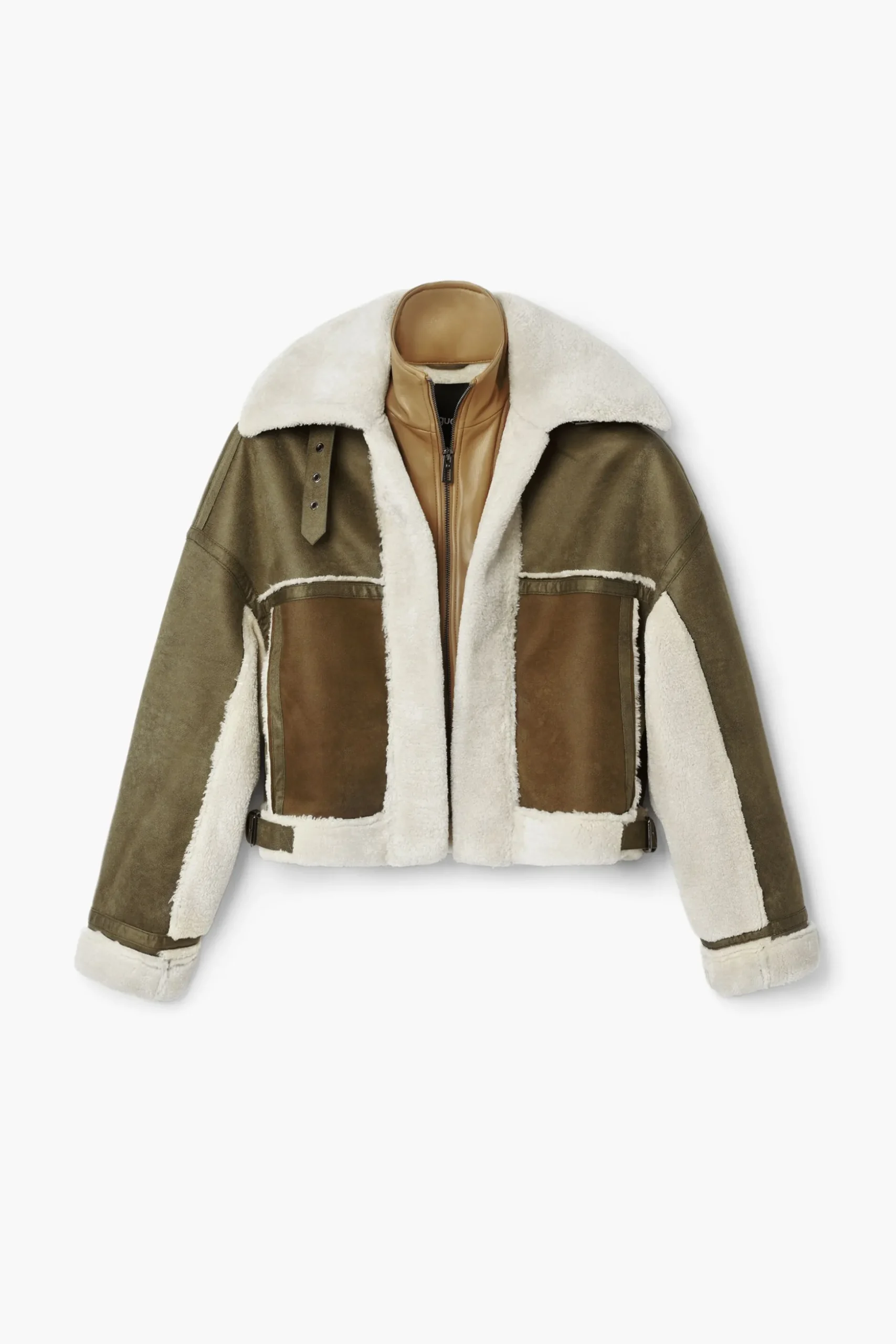 Chaqueta biker borrego