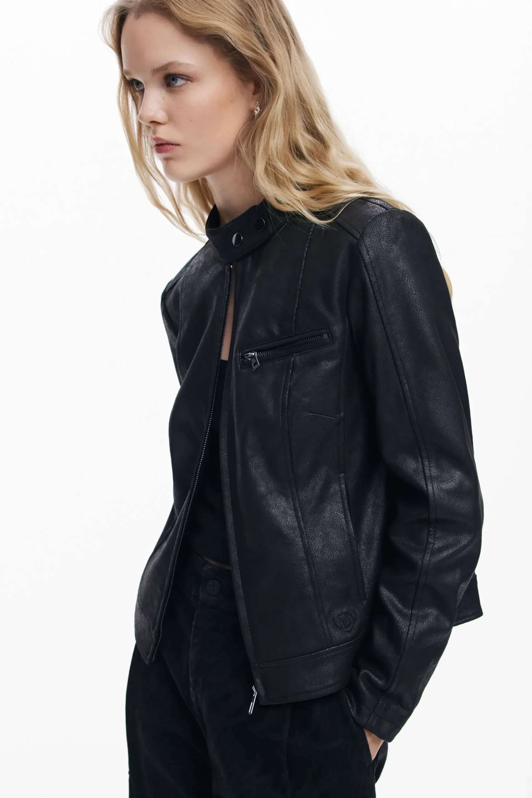 Chaqueta biker regular