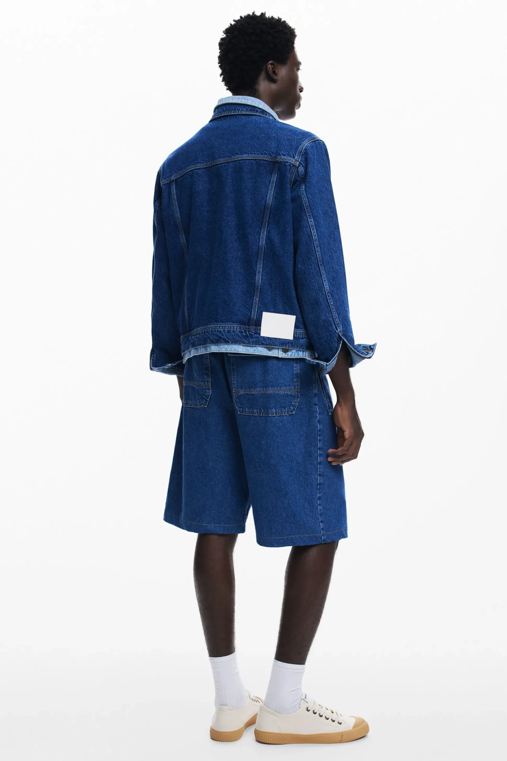 Chaqueta denim patchwork