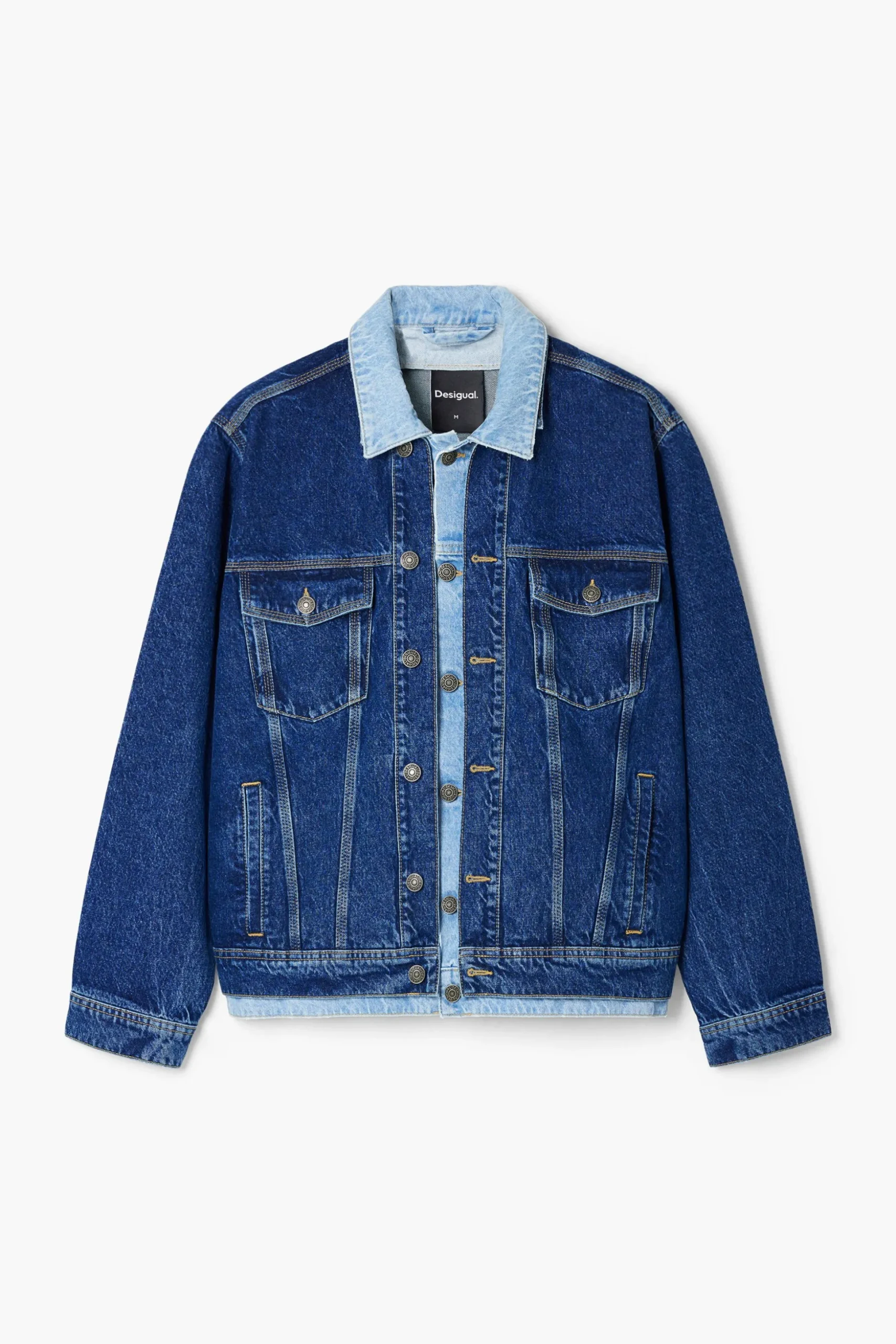 Chaqueta denim patchwork