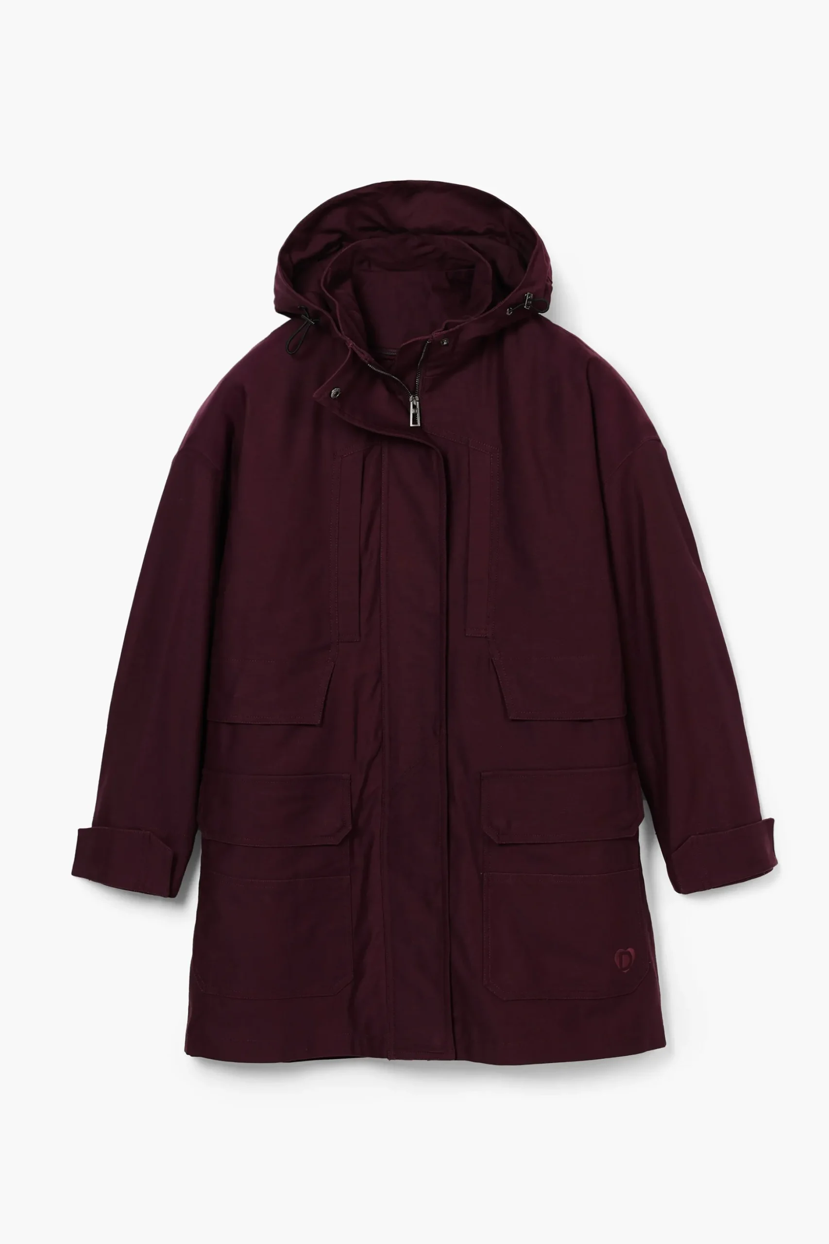 Chaqueta larga parches