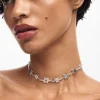 Choker estrellas baño plata Zalio