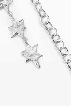Choker estrellas baño plata Zalio