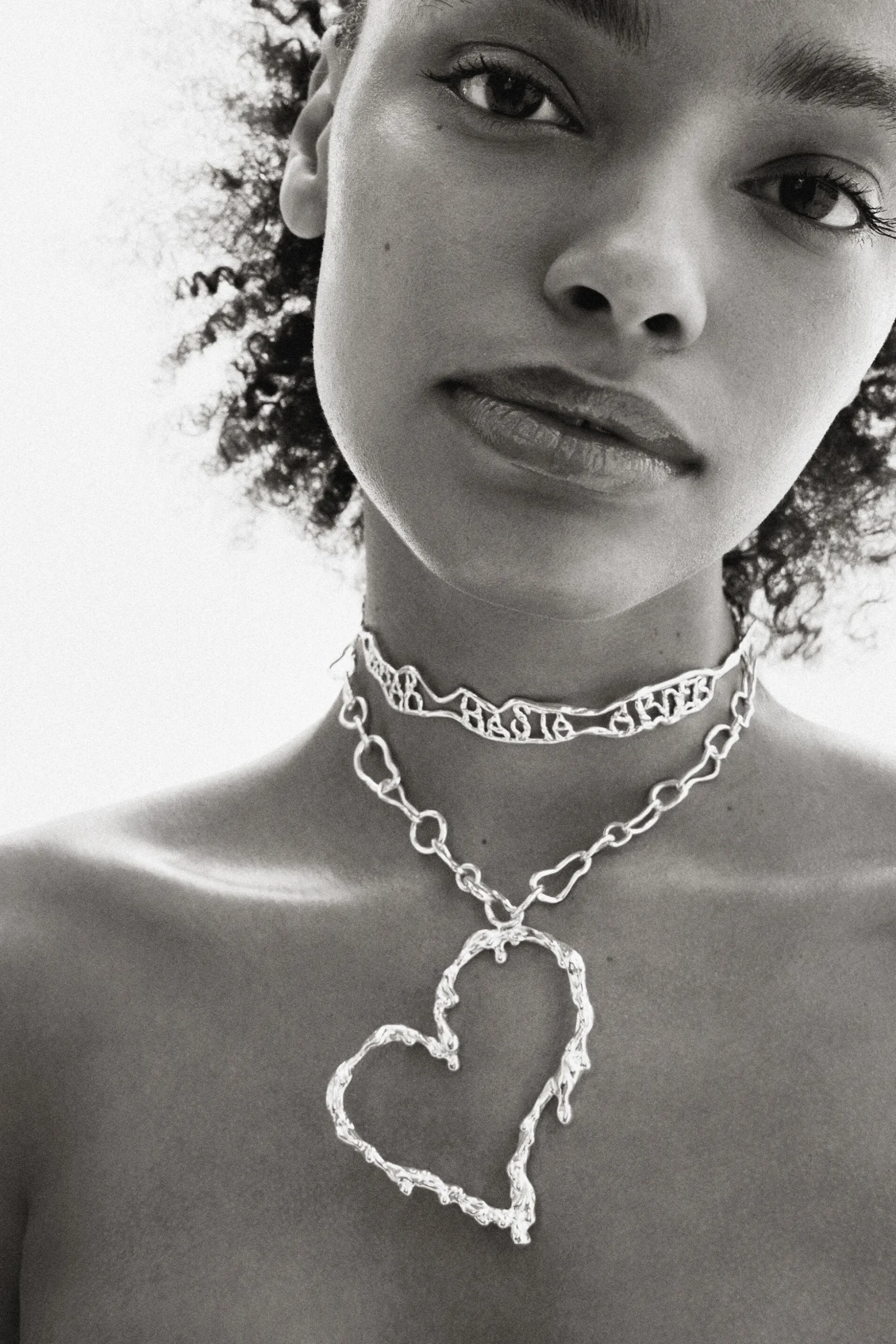 Collar corazón baño oro Zalio