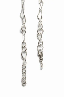 Collar corazón baño plata Zalio