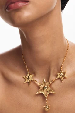 Collar de cadena estrellas colgantes Zalio