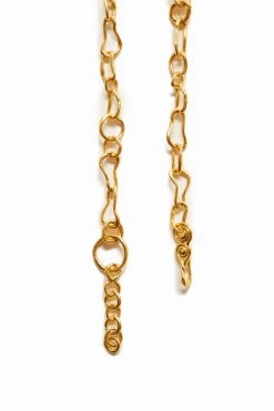 Collar mensaje baño oro Zalio
